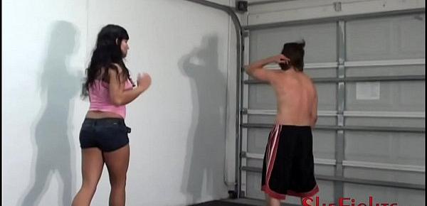  Barefisted Barefoot Bloody Beatdown - Fighter Mikaela Has No Mercy For This Guy